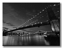 Brooklyn Bridge v noci Obraz CS0211