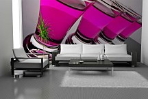 Do jedálne Tapeta - Ružový drink 387 - vinylová
