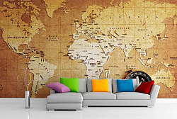 Milujete cestovanie? Spestrite si steny mapami!
