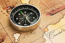 Fototapeta Mapa s kompasom 18603 - vinylová
