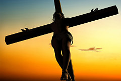 Fototapeta sakrálna - Ježiš na kríži 41 - samolepiaca