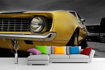 Fototapety s autami - Žlté auto 10105 - latexová
