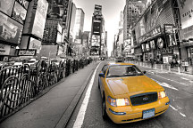 Fototapety s mestami - New York žltý taxík 3343 - latexová