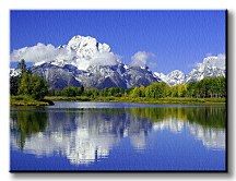 Odraz v jazere - Obraz CS0142