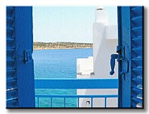 Balkón na Kréte - Obraz CS0337