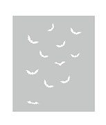 Helloweenska šablóna na maľovanie Netopiere