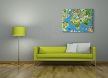Obraz Detská mapa sveta CD0612