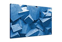 Obraz 3d Blue cubes zs24899