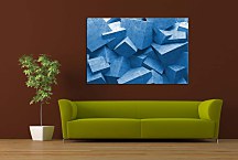Obraz 3d Blue cubes zs24899