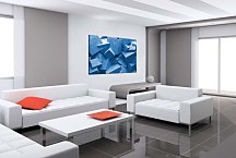 Obraz 3d Blue cubes zs24899