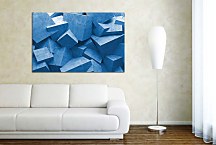 Obraz 3d Blue cubes zs24899