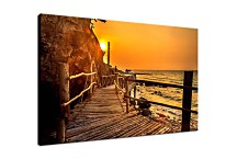 Obraz Drevený most pri útese zs24756