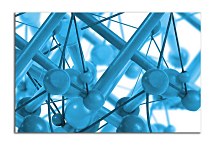 Obraz Modrý abstraktný zs4384