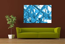 Obraz Modrý abstraktný zs4384