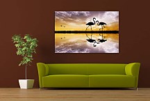 Obraz na stenu Pár plameniakov zs4292