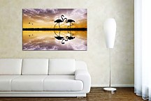 Obraz na stenu Pár plameniakov zs4292