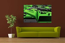 Obraz zelený abstraktný zs5239