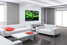 Obraz zelený abstraktný zs5239