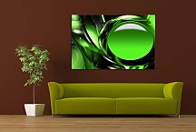 Obraz zelený abstraktný zs6196