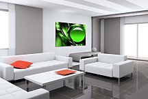 Obraz zelený abstraktný zs6196