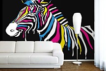 Pop Art Fototapety - Zebra 4536 - latexová