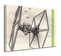 Star Wars Episode VII (TIE Fighter Pencil Art) - obraz WDC99332