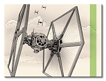 Star Wars Episode VII (TIE Fighter Pencil Art) - obraz WDC99332