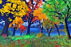Tapeta Príroda - Farebná jeseň 3306 - vinylová