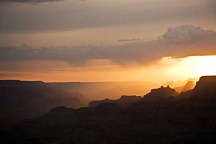 Tapeta Príroda - Západ slnka nad púšťou Kolorádo 3232 - samolepiaca