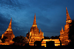 Tapety Miest - Thajsko Wat Phra Sri Sanphet 3367 - vinylová