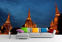 Tapety Miest - Thajsko Wat Phra Sri Sanphet 3367 - vinylová