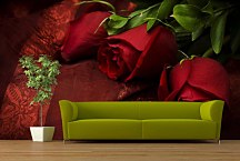 Tapety s červenými ružami 92 - samolepiaca