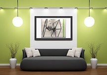 Star Wars Episode VII (TIE Fighter Pencil Art) - obraz WDC99332