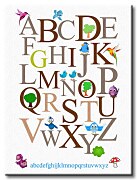 Alfabet II - obraz na płótnie CS3044