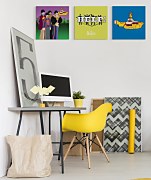 Hudobný obraz - The Beatles HELP! Yellow  WDC95850