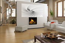 Biela abstrakcia 3D vlna - fototapeta FS0760