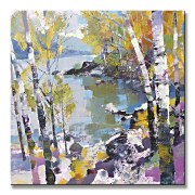 Birch in Spring - Obraz WDC95414