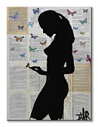 Obraz Dievča s motýľmi WDC92620