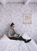 Najlacnejší obraz na stenu Frozen dried hydrangeas in ice  CHI3711