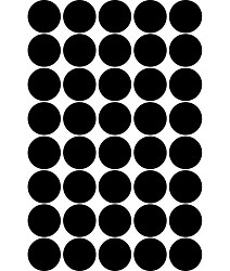 Nálepky na stenu čierne bodky
