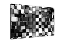 Čiernobiely 3d obraz Kocky zs24805