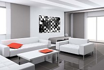 Čiernobiely 3d obraz Kocky zs24805