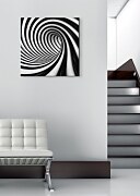 Czarno-biały tunel - Obraz na płótnie CKS0039