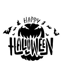 Happy Halloween šablóna ST559
