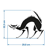 Zľava -50% Šablóna Naježená mačka ST557