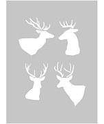 šablóny v škandinávskom štýle jelene