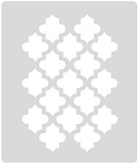 dekorovanie steny šablóna marrakech