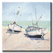 Two Moored Boats - Obraz WDC21893