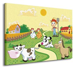 Farmár a zvieratká - Obraz CS0674