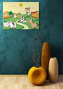 Farmár a zvieratká - Obraz CS0674